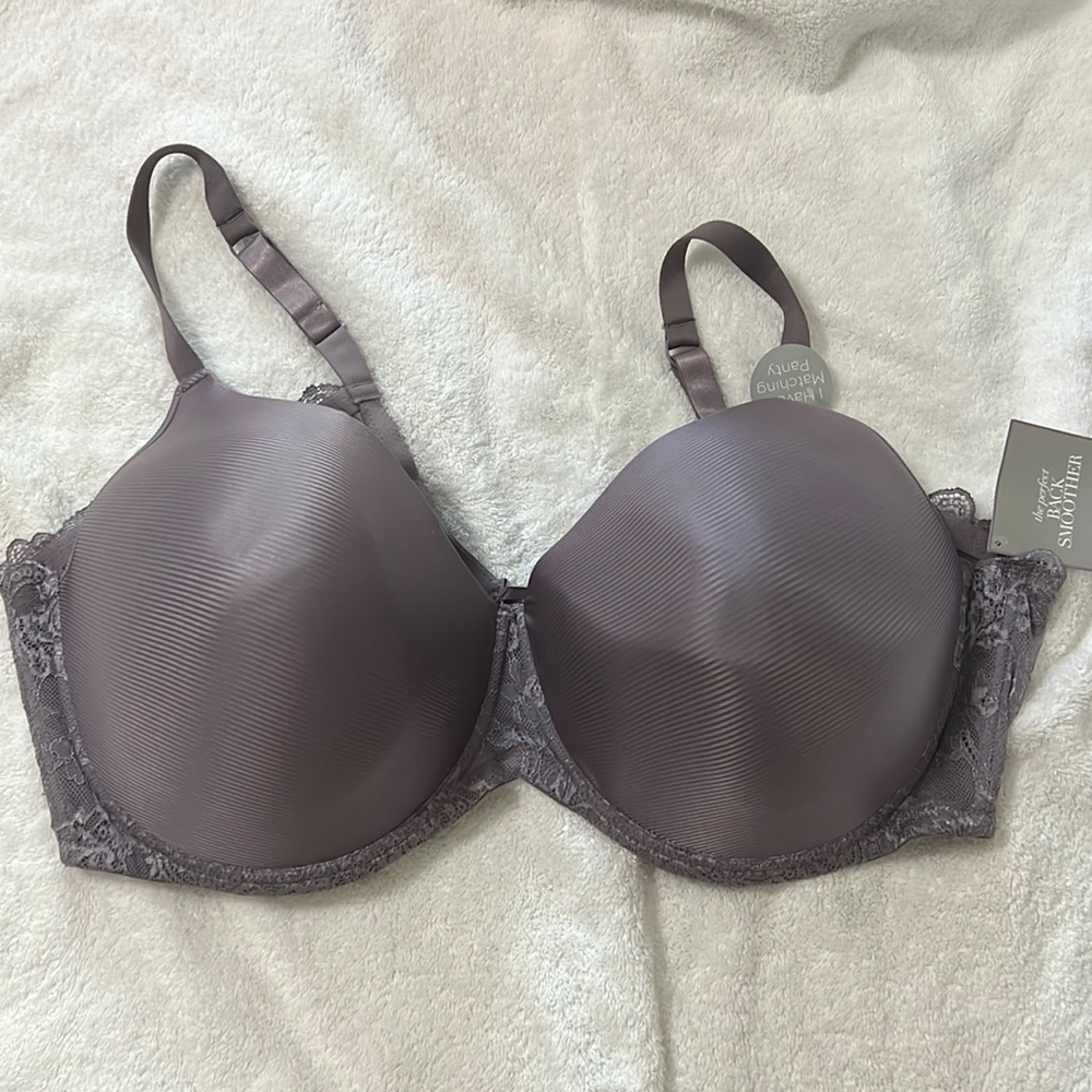 Purple padded bra